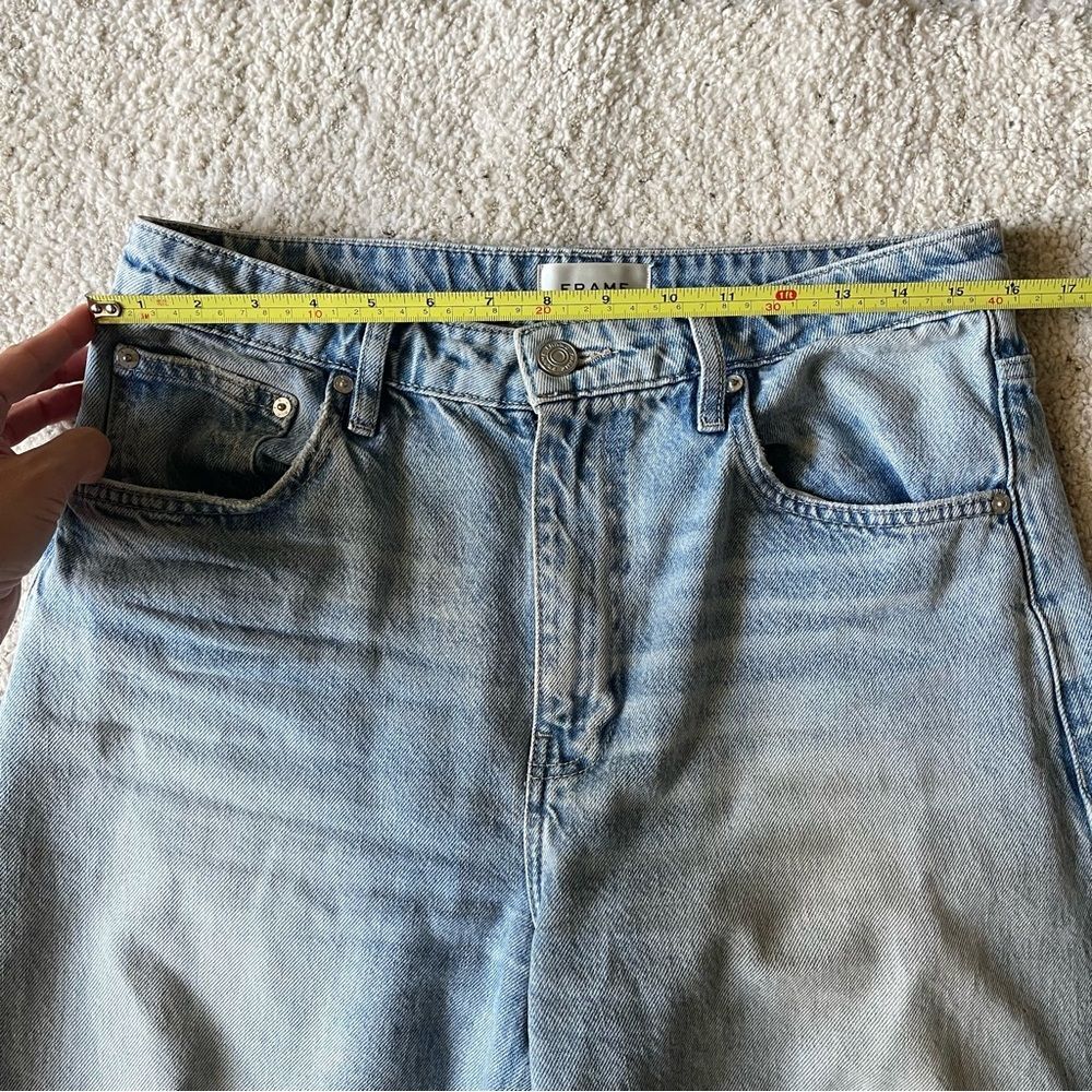 Frame Long Barrel Raw Cuff Jeans in Rhode size 28 - Picture 12 of 15